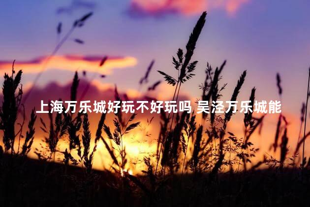 上海万乐城好玩不好玩吗 吴泾万乐城能买吗